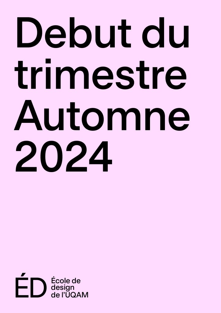 Début du trimestre Automne 2024