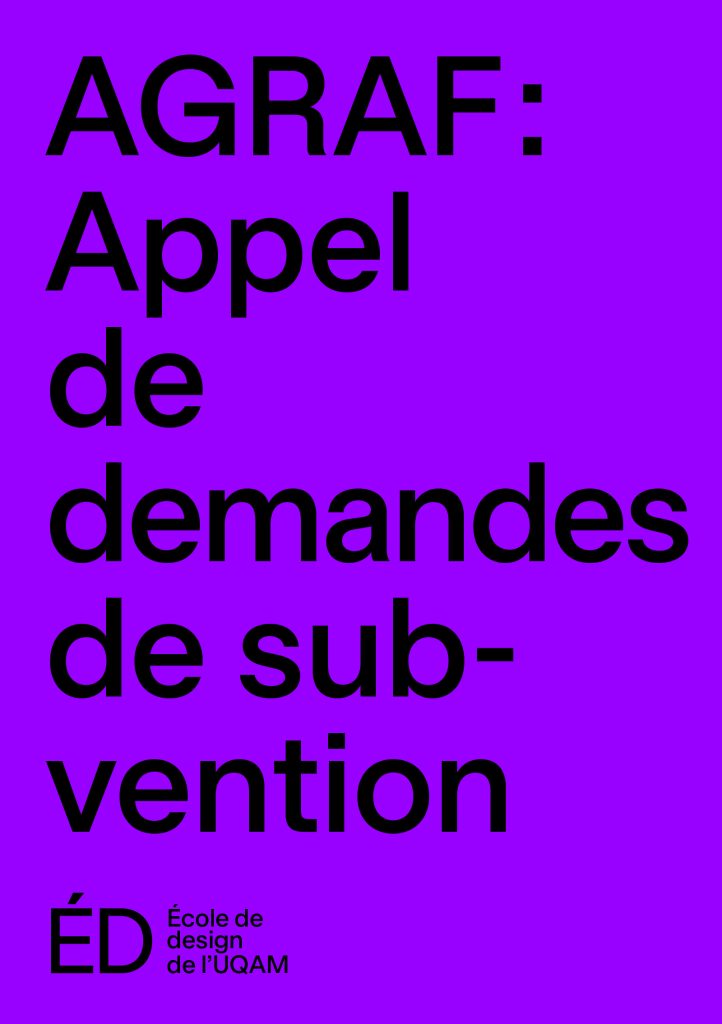 AGRAF : Appel de demandes de subvention