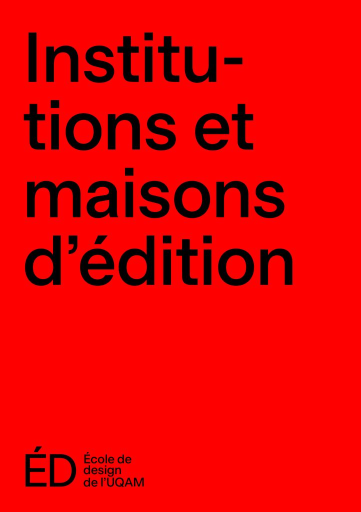 Institutions et maisons d’édition