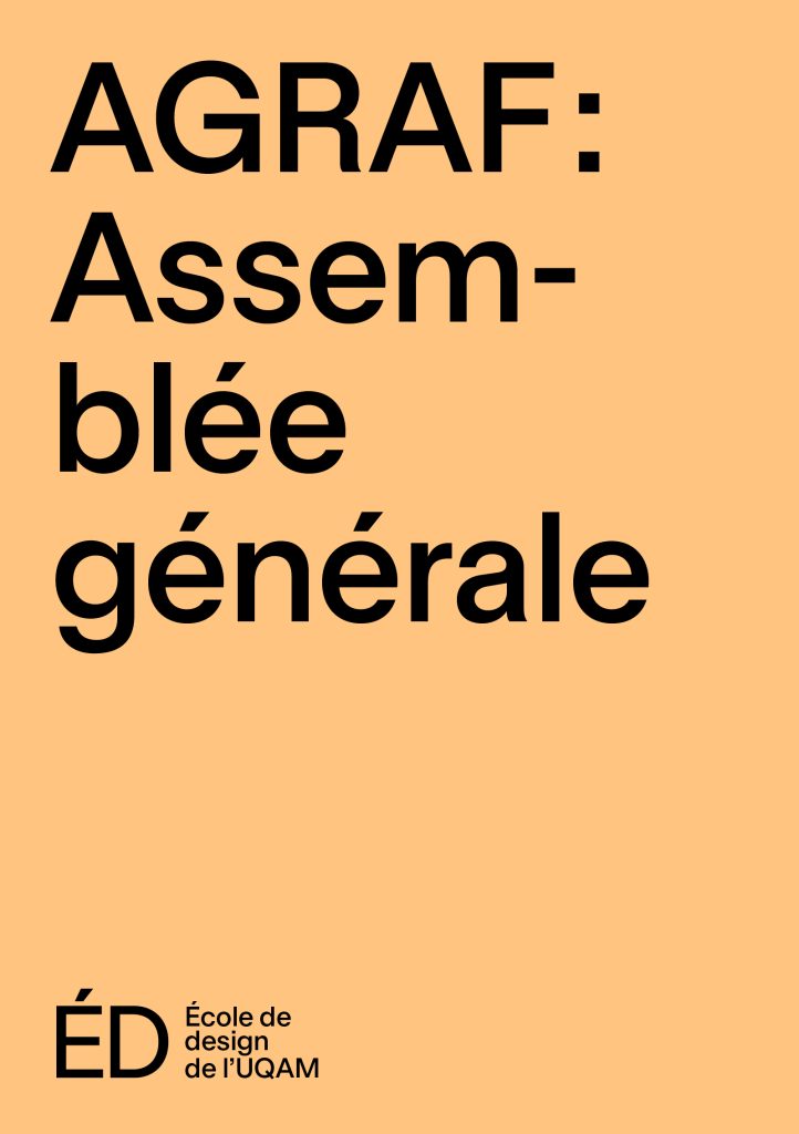 AGRAF : Assemblée générale