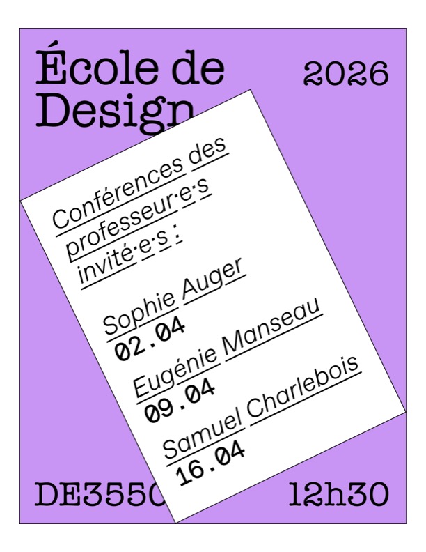 Professeur·es invité·es : Samuel Charlebois
