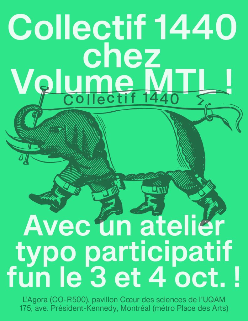 Collectif 1440 chez Volume MTL